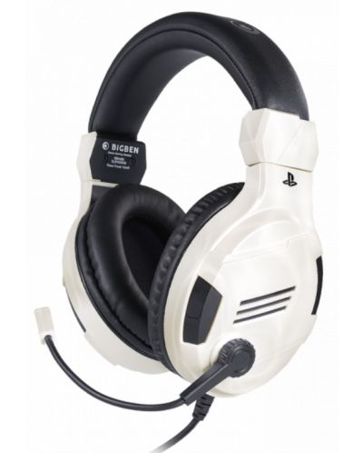 Гейминг слушалки Nacon - Bigben PS4 Official Headset V3, бели - 1