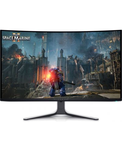 Гейминг монитор Dell - Alienware AW3225QF, 31.6'', 240Hz, 0.03 ms, OLED, Curved - 1