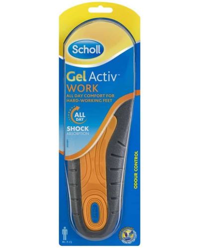 Gel Activ Work Стелки за работа, мъжки, 1 чифт, Scholl - 1