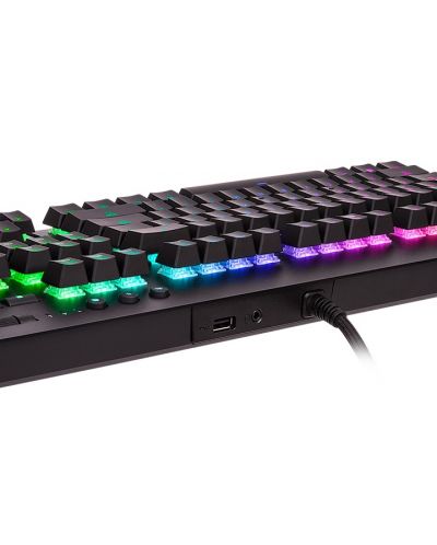 Гейминг клавиатура Thermaltake - Level 20 GT,  Cherry MX Blue, RGB, черна - 6