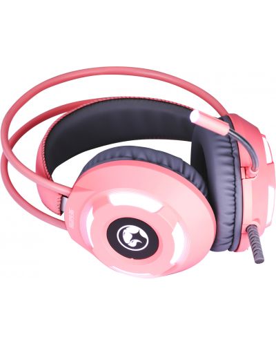 Гейминг слушалки Marvo - HG8936, розови - 5
