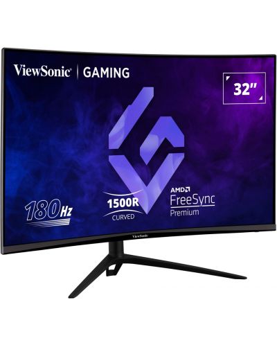 Гейминг монитор ViewSonic - VX3218-PC-MHDJ, 31.5'', 180Hz, 1 ms, Curved - 2