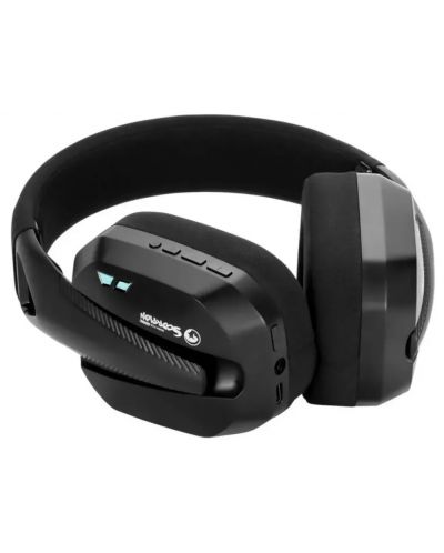 Гейминг слушалки Marvo - HG9089W, безжични, черни - 4