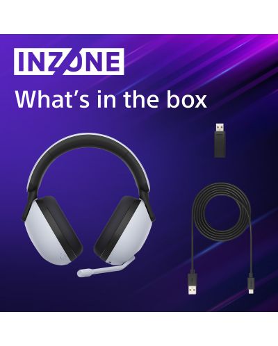 Гейминг слушалки Sony - Inzone H7, PS5, безжични, бели - 10