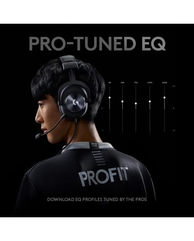 Гейминг слушалки Logitech - Pro, черни - 7