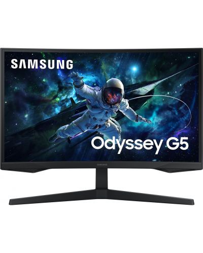 Гейминг монитор Samsung - Odyssey G5 27CG552, 27'', 165Hz, 1 ms, Curved - 1