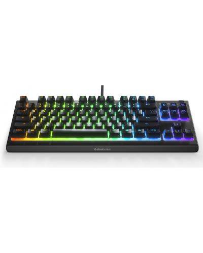 Гейминг клавиатура SteelSeries - Apex 3 TKL, RGB, US, черна - 2