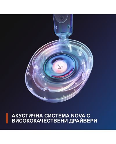 Гейминг слушалки SteelSeries - Arctis Nova 1, черни - 3