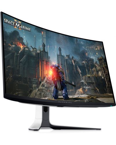 Гейминг монитор Dell - Alienware AW3225QF, 31.6'', 240Hz, 0.03 ms, OLED, Curved - 2