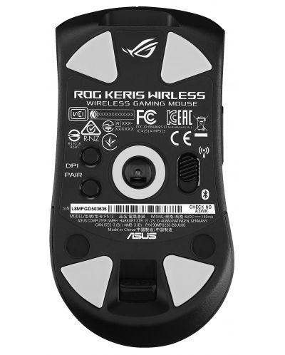 Гейминг мишка ASUS - ROG Keris, оптична, безжична, черна - 6