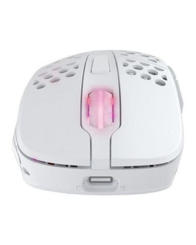Гейминг мишка Xtrfy - M4, оптична, безжична, бяла - 4