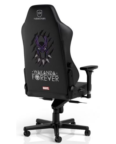 Гейминг стол noblechairs - HERO Black Panther Edition, черен/лилав - 2