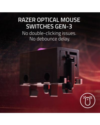 Гейминг мишка Razer - Viper V2 Pro - PUBG Ed., оптична, безжична, черна/жълта - 4