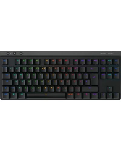 Гейминг клавиатура Logitech - G515 Lightspeed TKL, безжична, черна - 1