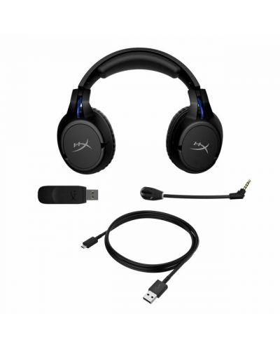 Гейминг слушалки HyperX - Cloud Flight, PS4, безжични, черни - 5