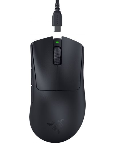 Гейминг мишка Razer - DeathAdder V3 Pro, оптична, безжична, черна - 1
