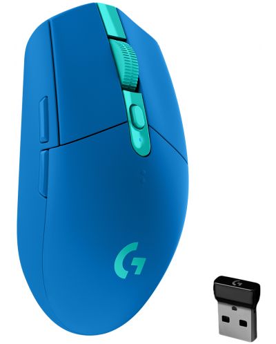 Гейминг мишка Logitech - G305 Lightspeed, оптична, синя - 1