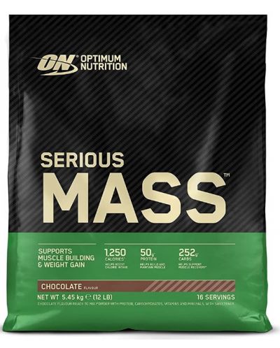 Serious Mass, шоколад, 5443 g, Optimum Nutrition - 1