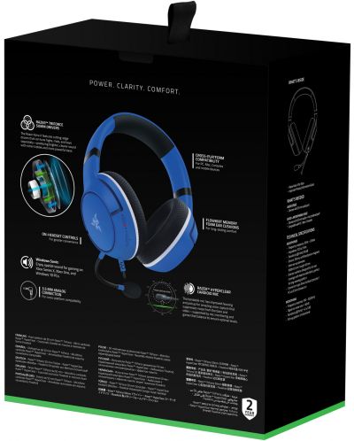 Гейминг слушалки Razer - Kaira X, Xbox, Shock Blue - 6