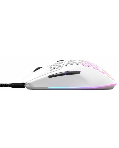 Гейминг мишка SteelSeries - Aerox 3 2022, оптична, бяла - 4