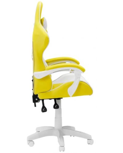 Гейминг стол Carmen - 6311, бял/жълт - 4