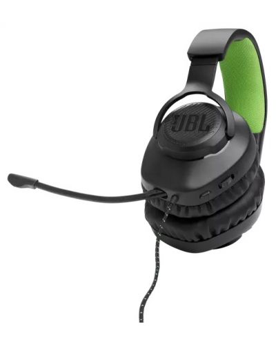 Гейминг слушалки JBL - Quantum 100X Console, Xbox, черни/зелени - 3