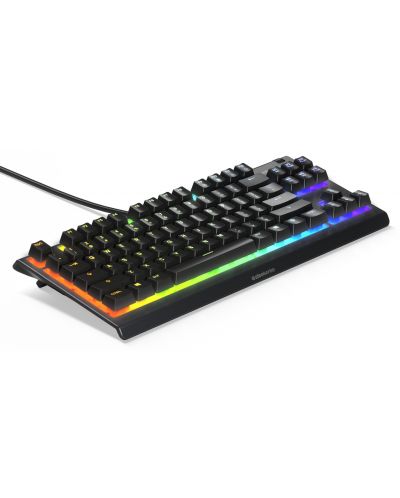 Гейминг клавиатура SteelSeries - Apex 3 TKL, RGB, US, черна - 5