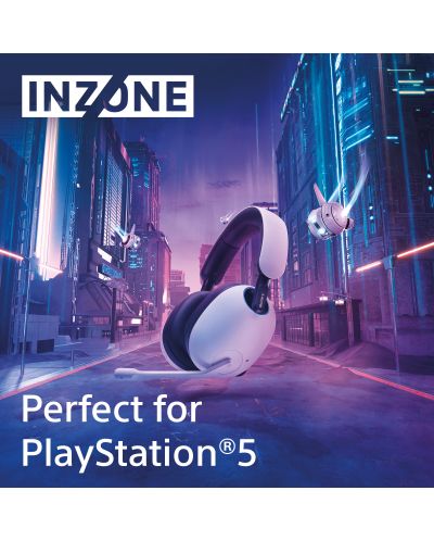 Гейминг слушалки Sony - Inzone H9, PS5, безжични, бели - 10