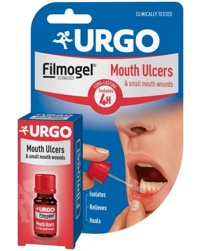 Filmogel Mouth Ulcers Гел при афти, 6 ml, Urgo - 1
