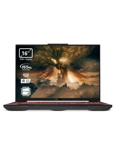 Гейминг лаптоп ASUS - TUF A16, 16'', FHD+, R9, 165Hz, Mecha Gray - 1