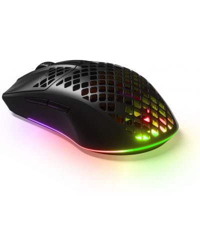 Гейминг мишка SteelSeries - Aerox 3 2022, оптична, безжична, черна - 3