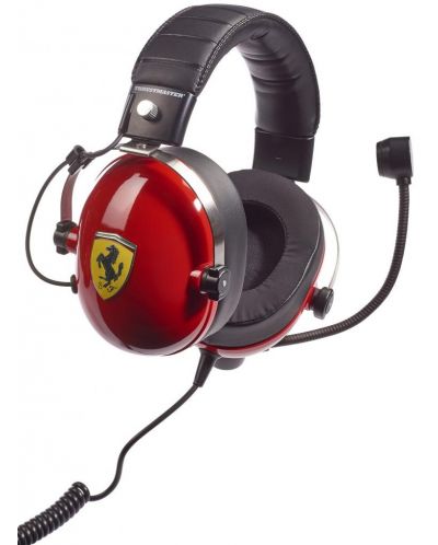 Гейминг слушалки Thrustmaster - T.Racing Scuderia Ferrari Ed DTS, червени - 2
