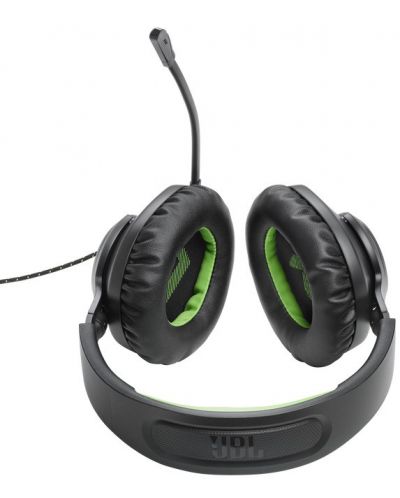 Гейминг слушалки JBL - Quantum 100X Console, Xbox, черни/зелени - 9