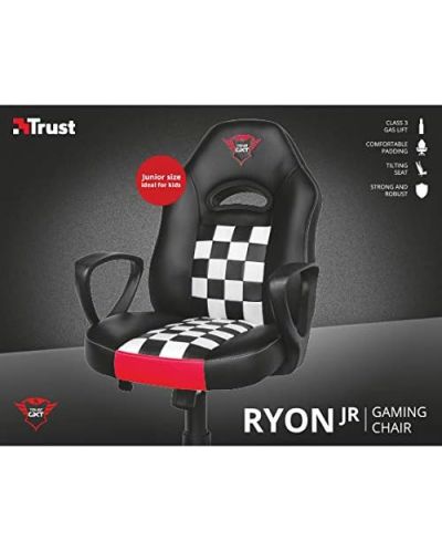 Гейминг стол Trust GXT 702 Ryon Junior, черен