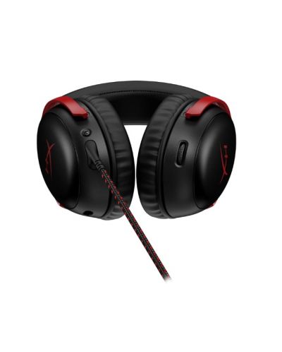 Гейминг слушалки HyperX - Cloud III, черни/червени - 5