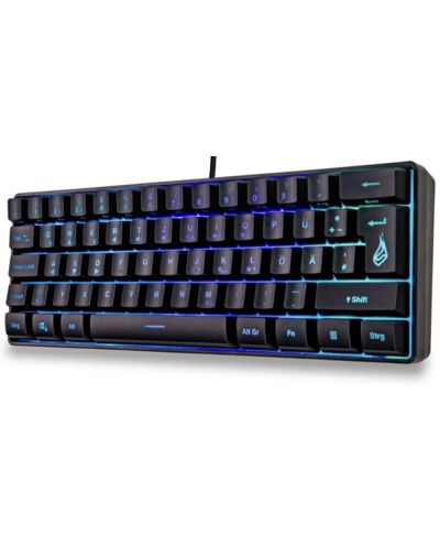 Гейминг клавиатура SureFire - KingPin X1 60%, RGB, черна - 3
