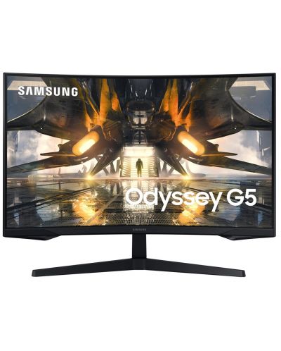 Гейминг монитор Samsung - Odyssey G5A LS32AG550EUXEN, 32", QHD, 165Hz - 1