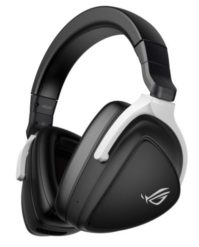Гейминг слушалки ASUS - ROG Delta S, безжични, черни/бели - 1