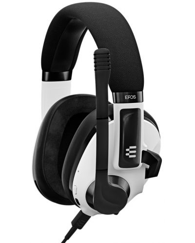 Гейминг слушалки EPOS - H3 Hybrid, бели/черни - 2