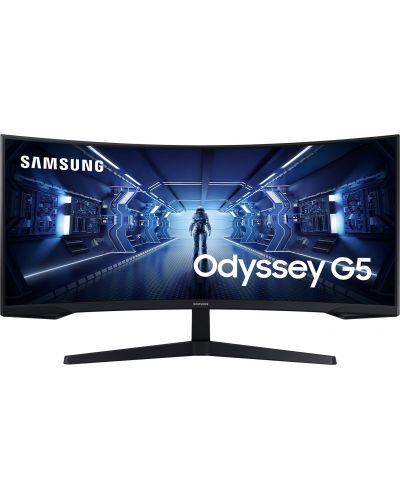 Гейминг монитор Samsung - LC34G55T, 34'', 165Hz, 1ms, FreeSync, Curved - 1