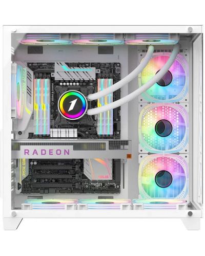 Гейминг компютър Cyclone Arctic (AMD) - Ryzen 7 5700X3D, RTX 4070 SUPER, 32GB, 1TB - 2
