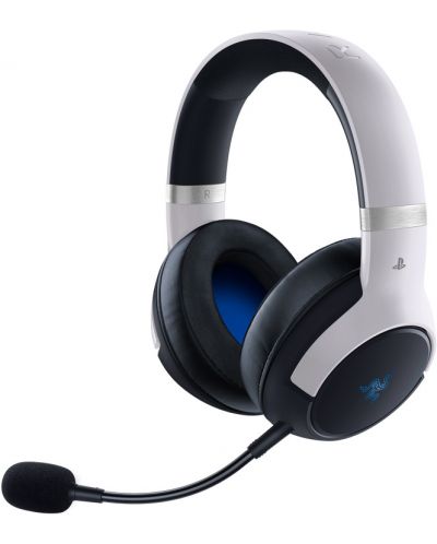 Гейминг слушалки Razer - Kaira Pro, Playstation 5, черни/бели - 1