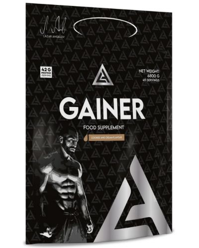 Gainer, бисквитки с крем, 6800 g, Lazar Angelov Nutrition - 1
