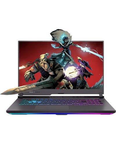 Гейминг лаптоп ASUS - ROG Strix G17 G713RC-HX032, 17.3'', FHD, R7, 144Hz, сив - 1