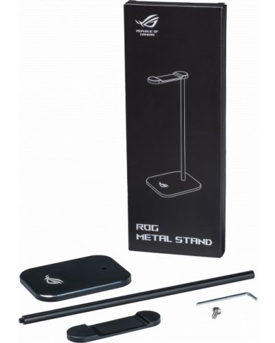 Гейминг поставка за слушалки ASUS - ROG Metal Stand, черна - 3