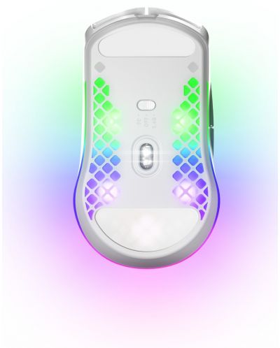Гейминг мишка SteelSeries - Aerox 3 2022, оптична, безжична, бяла - 5