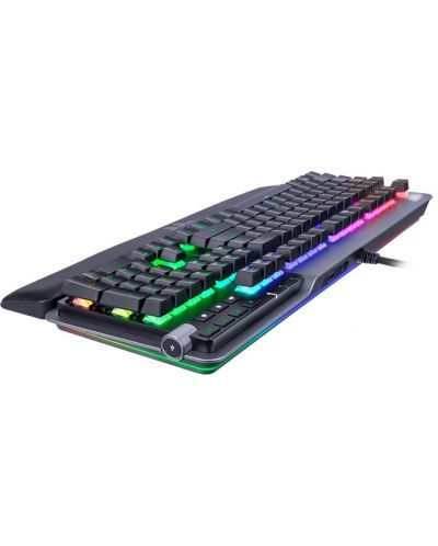 Гейминг клавиатура Thermaltake - Argent K5, Cherry MX Silver, RGB, сива - 5