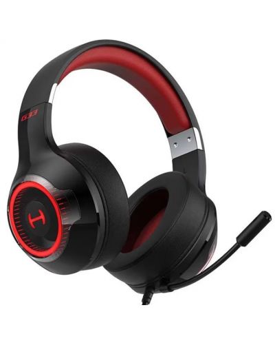 Гейминг слушалки Edifier - Hecate G33, черни/червени - 5