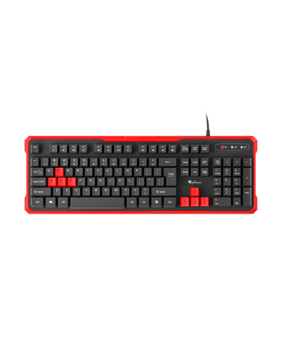 Гейминг клавиатура Genesis RHOD 110 - черна/червена - 2