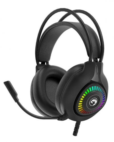 Гейминг слушалки Marvo - H8325 RGB, черни - 2